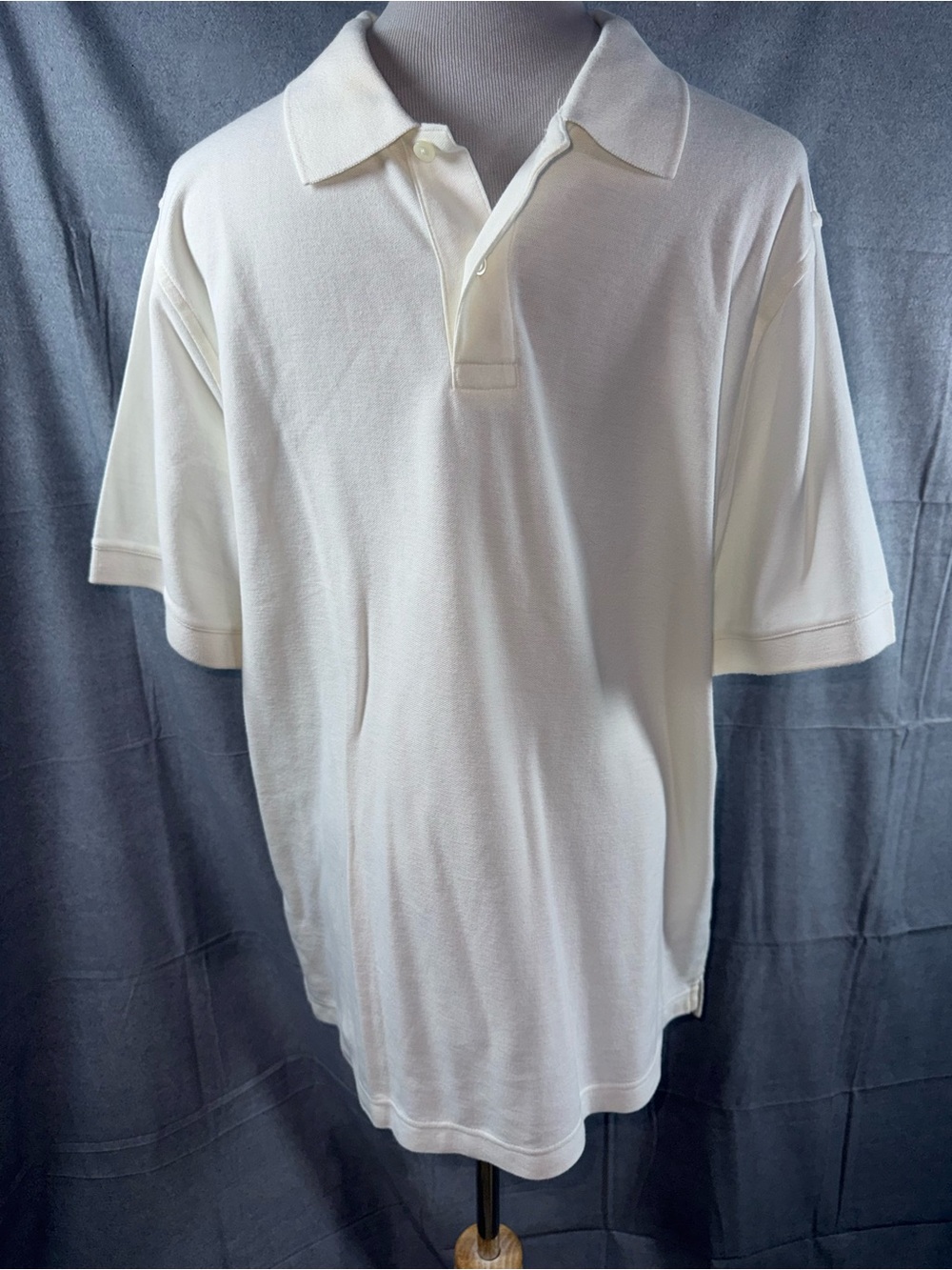 2410-Sonoma Men's Ivory Polo Shirt